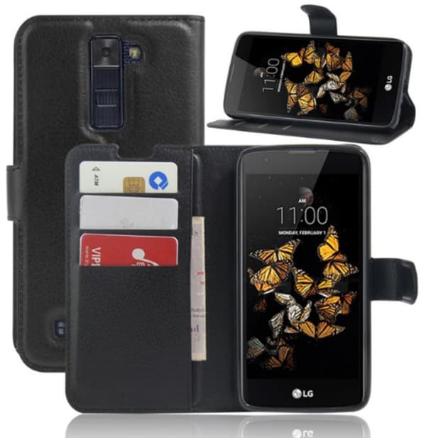 Mobilväska LG K8 Black w/Stand