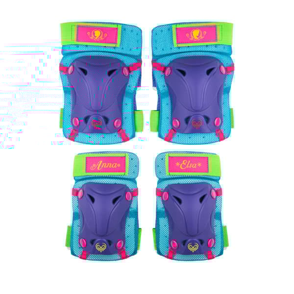 Disney Frozen - Basic Skydd Set, Knä & Armbågsskydd - Lila/Blå