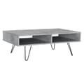 Miniatyrbillede 1 af 4: [en.casa]® Moderne sofabord Preston 100 x 60 x 35 ramme metal beton-optik