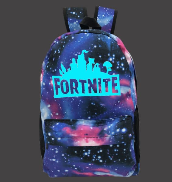 Fortnite ryggsäck med geometriskt mönster Night Luminous (Galaxy Mönster) lyser i mörkret