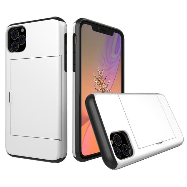 iPhone 11 Pro Stødsikker skal med kort slot 4x Farve Wallet