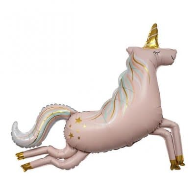 Folieballong Unicorn Rosa - Meri meri