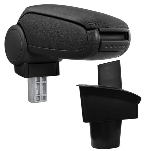 [pro.tec]® Armstöd till VW Passat B6 3C med integrerat fack - textil - svart