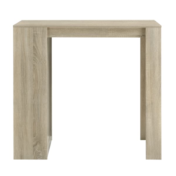 [en.casa] Elegant barbord med kopholder 110x50x103cm - krydsfiner - eg udseende