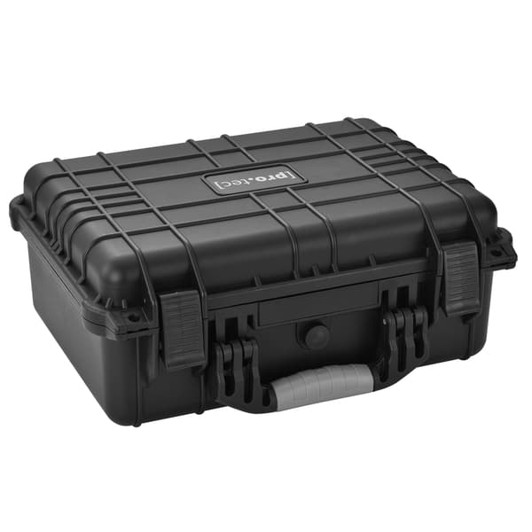 [pro.tec]® Beskyttelsestaske - PP plastik - 40,6x33x17,4cm - skumindretning - sort - IP55