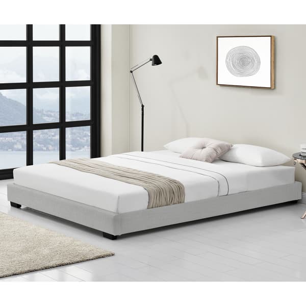 Corium® Klädd sängstomme Linnéa inkl. ribbotten-200x140cm-MDF-konstläder-vit