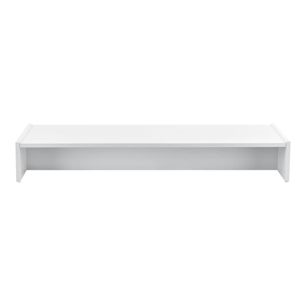 [en.casa]® Skärmstativ-100x27x15cm-spånskiva-vit-max. belastning: 10 kg