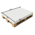 Miniatyrbillede 2 af 2: [neu.haus]® Palle pude uden betræk - 120x80x10cm - hvid