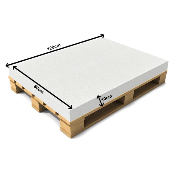[neu.haus]® Palle pude uden betræk - 120x80x10cm - hvid