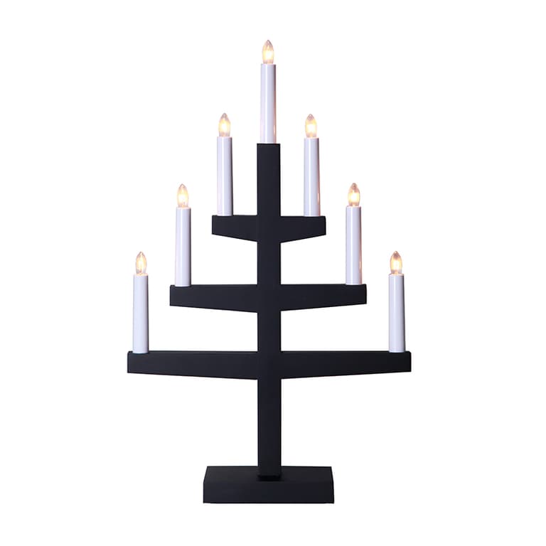 Trapp 7L ljusstake svart
