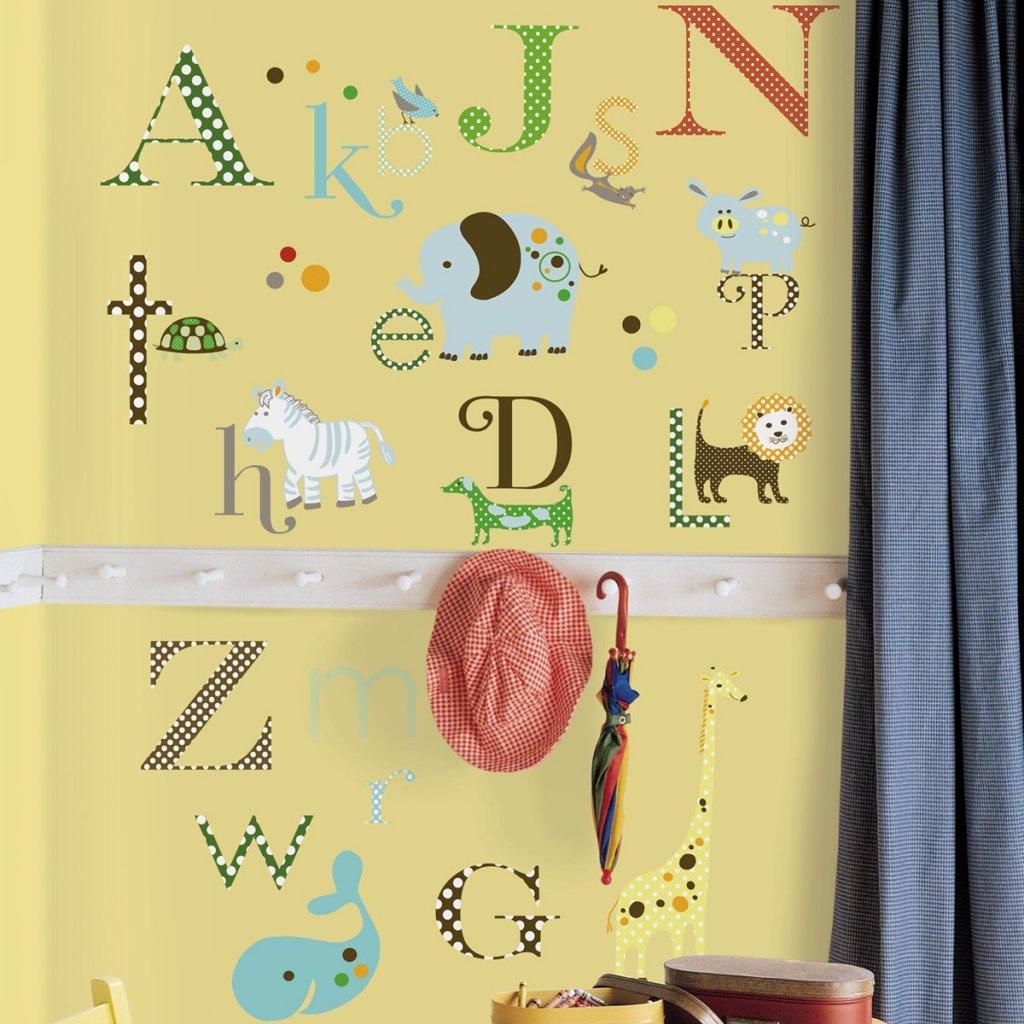 Vægdekoration - Animal Alphabet - RoomMates - Wallstickers