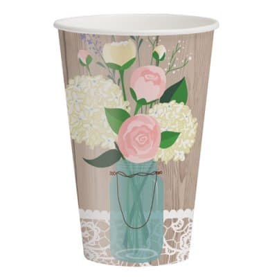Pappersmuggar Pink Roses