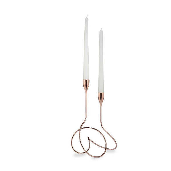 Loop ljusstake för två ljus - Forminimal copper Loop ljusstake för två ljus - - - Forminimal copper 23c8ab