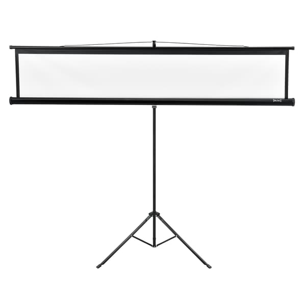 [in.tec] Projektorlærred-Projektorskærm med stativ - 213x216x65cm - 113 inch / 287 cm - HD / 3D - PVC belægning - Gain: 1,1 - Tripod