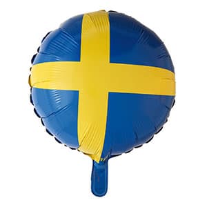 Folieballong Svenska Flaggan
