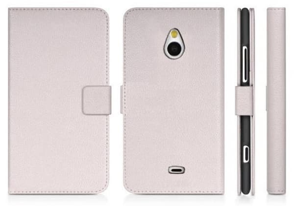 Mobilväska Lumia 1320 White w/Stand