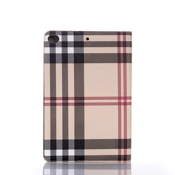 Plånboksfodral iPad Mini 5 (2019) - Rutmönster Beige