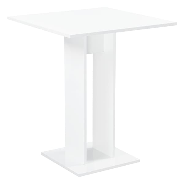 [en.casa] Matbord-Köksbord Lindesnes-65x65x78cm-melaminbelagd spånskiva-vit högglans