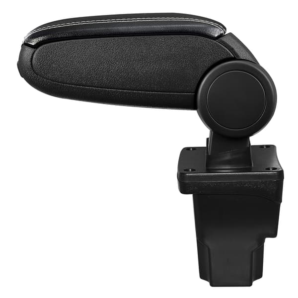 [pro.tec]® Armstöd till Seat Leon III 5F med integrerat fack - konstläder - svart med vit söm