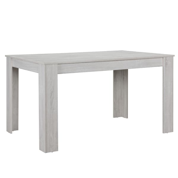 [en.casa]® Eleganttinen tammi ruokapöytä - 140 x 90 cm - tammi (valkoinen)