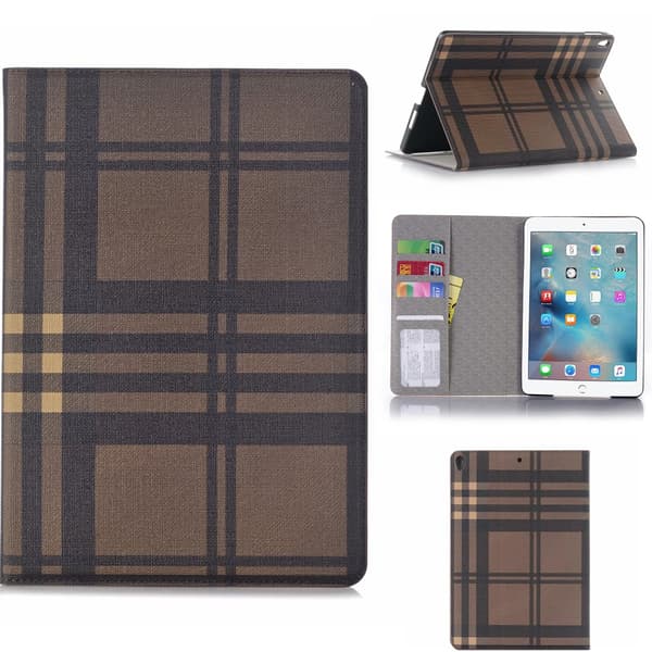 Plånboksfodral iPad Air 10.5" (2019) / iPad Air 3 - Rutmönster Brun