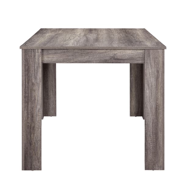 [en.casa]® Matbord Nora-140x90x77cm-mörkbrun ek-för 6 personer