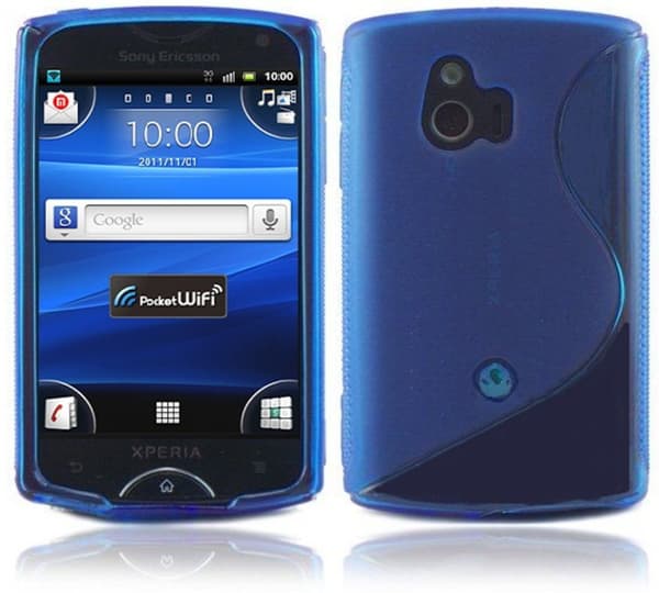 Back Cover Xperia Mini Style Blue