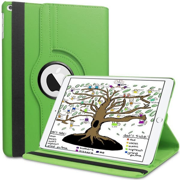Fodral iPad 9,7" (2017/2018) Roterande 360° - Grön
