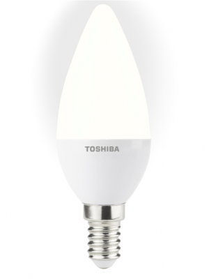 TOSHIBA Candle E14 Frostad 5,5W