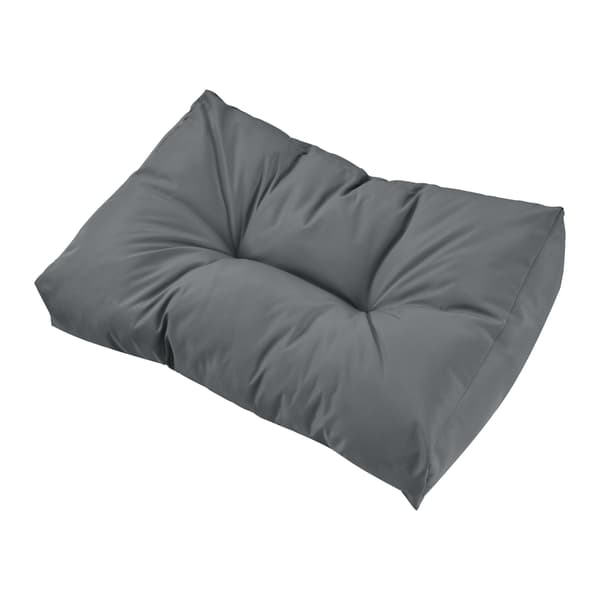 [en.casa]® Kuormalavakaluste tyyny-setti - vaahtomuovi päällinen (3 x istuin- 8 x selkätyyny) - vaaleanharmaa