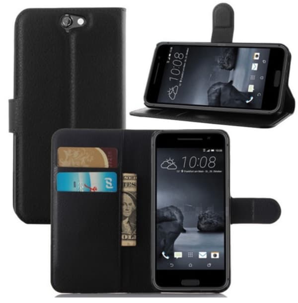 Mobilväska HTC One A9 Black w/Stand