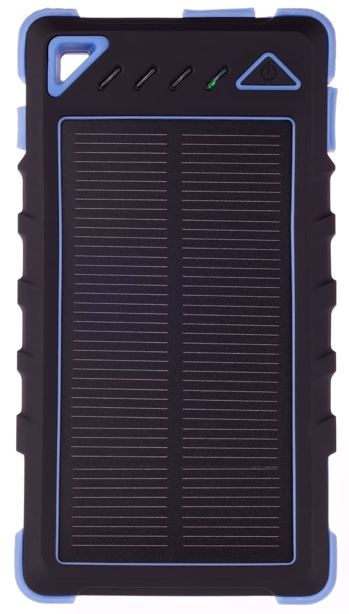 GreyLime Power Solar, 8000 mAh powerbank, 1,2W solar charger, Blue