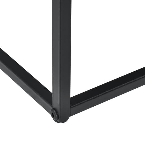 [en.casa]® Sofabord / Sideboard Ulla-metal-47x100x50cm-modstandsdygtig mod ridser-sort-matt
