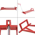Miniatyrbild 6 av 6: [pro.tec]® Hopfällbar motorkran-stål-max. belastning: 400 kg-115x51x91cm-steglös justering-röd