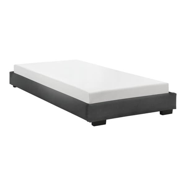 Corium® Klädd sängstomme Linnéa inkl. ribbotten-200x90cm-MDF-konstläder-svart