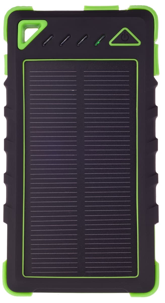 GreyLime Power Solar, 8000 mAh powerbank, 1,2W solar charger, Gren