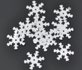 Miniatyrbild 2 av 2: 200-pack konfetti snöflingor silver dekoration jul fest bord kalas pyssel