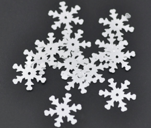 200-pack konfetti snöflingor silver dekoration jul fest bord kalas pyssel