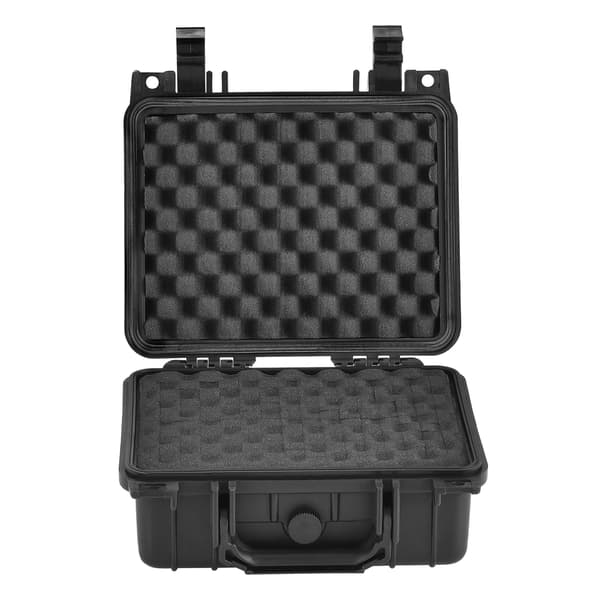 [pro.tec]® Skyddsväska-27x24,6x12,4cm-PP plast-skumgummiinredning-svart-IP55