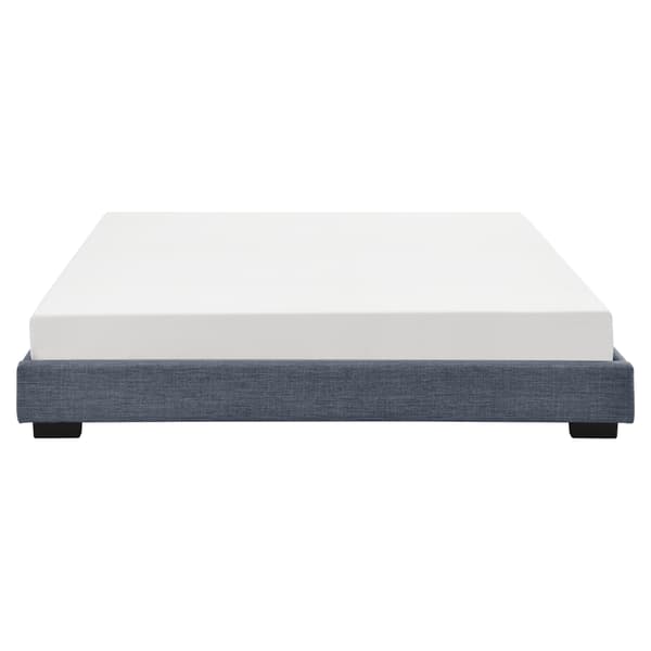 Corium® Klädd sängstomme Linnéa inkl. ribbotten-200x140cm-MDF-linne-mörkgrå