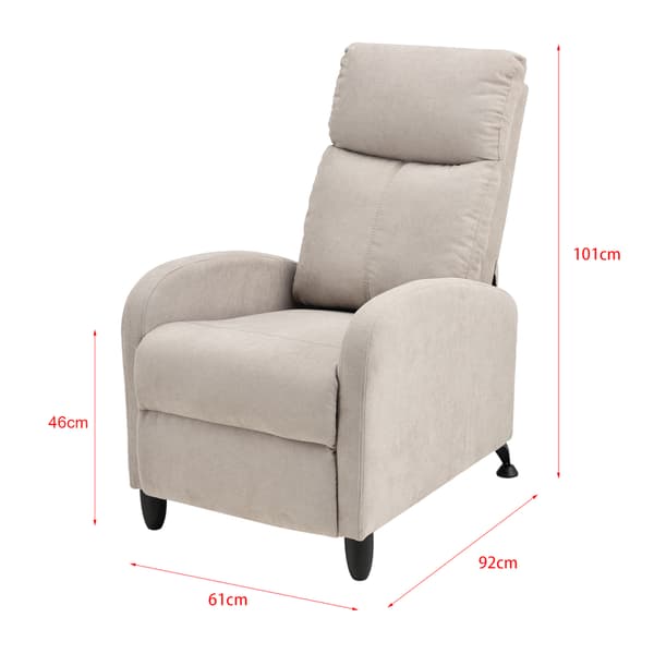 [en.casa] ® Relax lænestol Cleo-polstret-102x60x92cm-siddehøjde: 46 cm-tekstil-metal-brun-sort-justerbar ryg