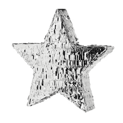 Pinata Stjärna Silvermetallic