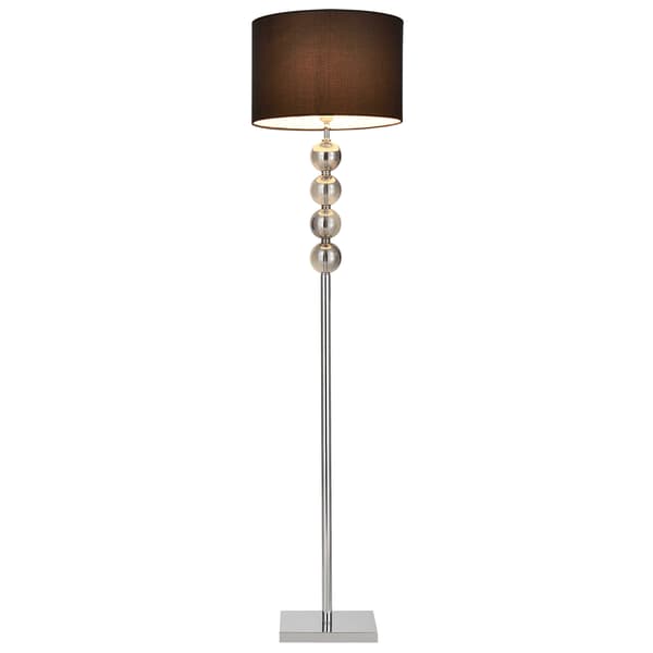 [lux.pro]® Elegant golvlampa - Spheridern 1xE27 - 60W - krom/svart