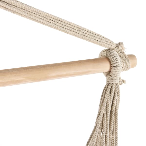 [casa.pro] Hängmatta XXL med stativ - Beige