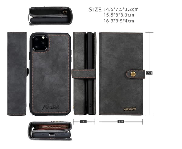 iPhone 11  - Plånboksfodral / Magnet Skal 2 Färg