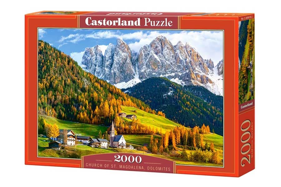 Castorland Kyrkan i Magdalena, Dolomiterna, 2000 Bitars Pussel