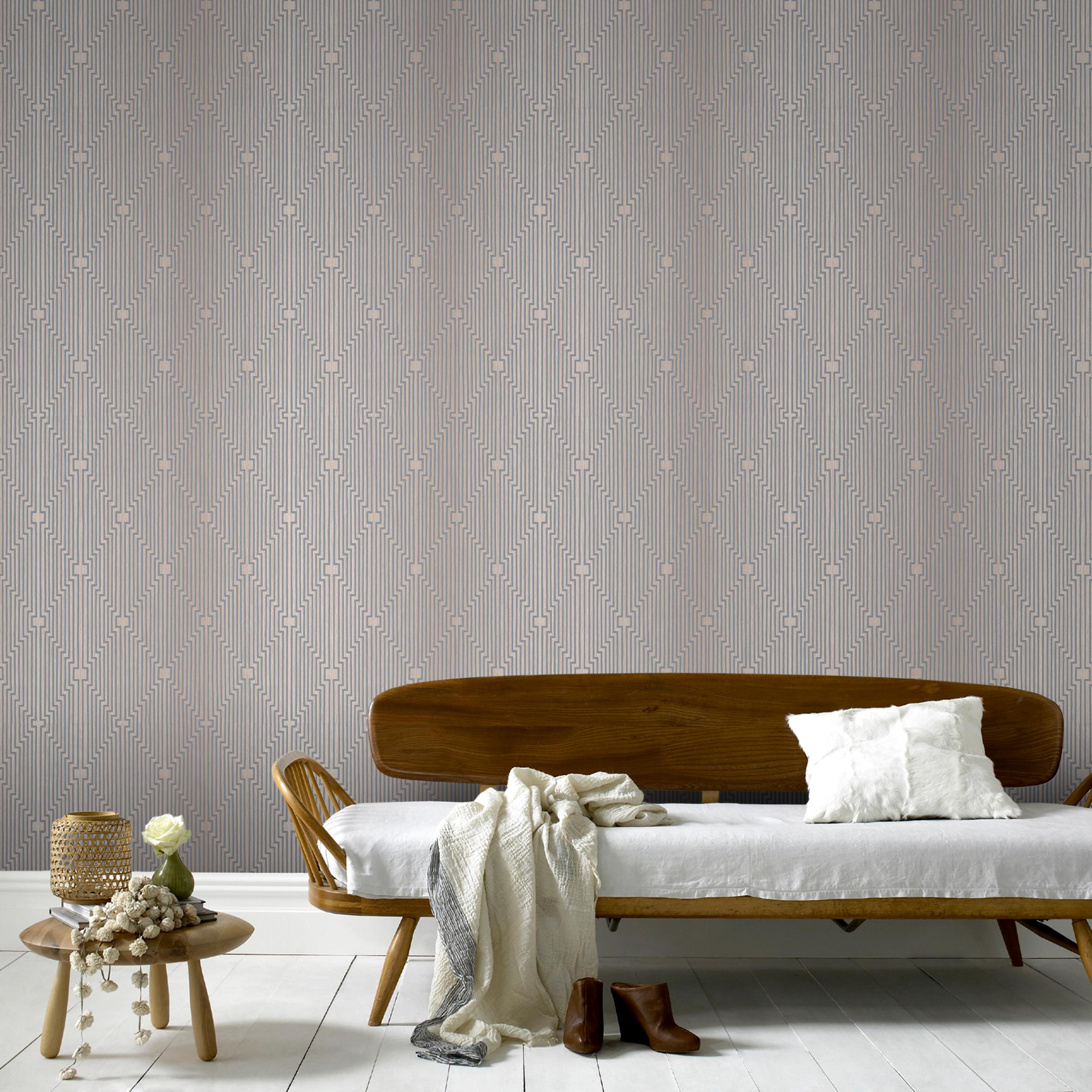 WOW - Tapet non-woven - L'art - Silver - 10m x 52 cm