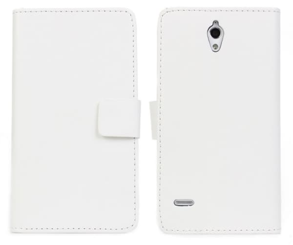 Mobilväska Ascend G700 White w/Stand