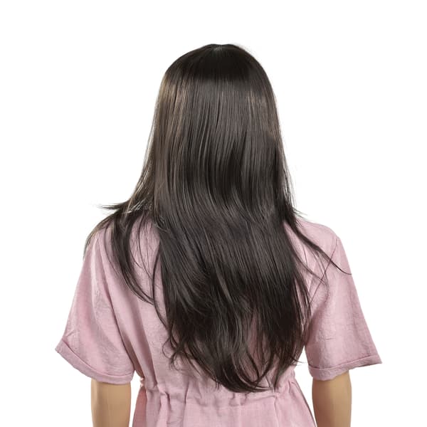 [in.tec]® Paryk - kanekalon - 61cm - vaskbar - sort