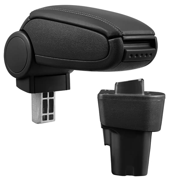 [pro.tec]® Armstöd till Kia Picanto 2 med integrerat fack - konstläder - svart